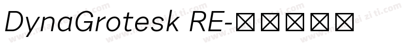 DynaGrotesk RE字体转换